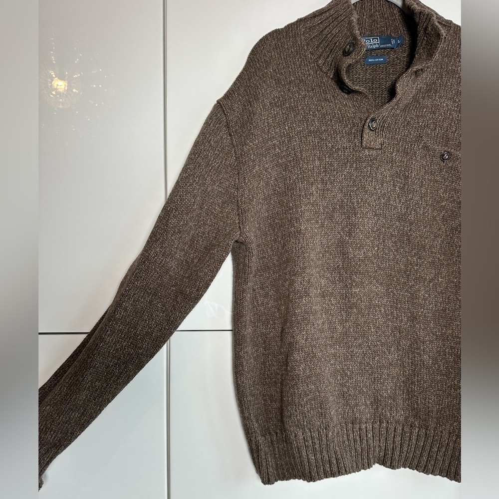 Vintage Polo Ralph Lauren Knit Sweater Brown
Heather Old Money Grandpacore L - Picture 6 of 8